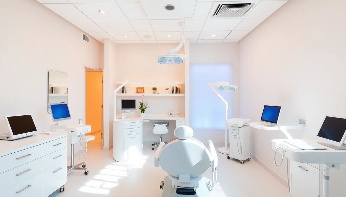 Epilare definitiva Sibiu: Engage in painless laser hair removal process at a state-of-the-art beauty clinic.