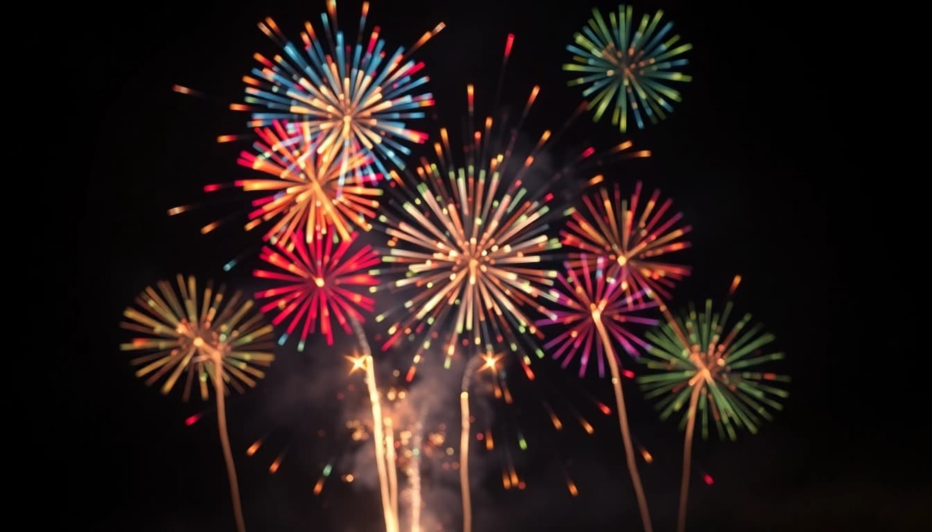 Capture the magic of wholesale fireworks lighting up the night sky with vibrant colors and dynamic bursts.