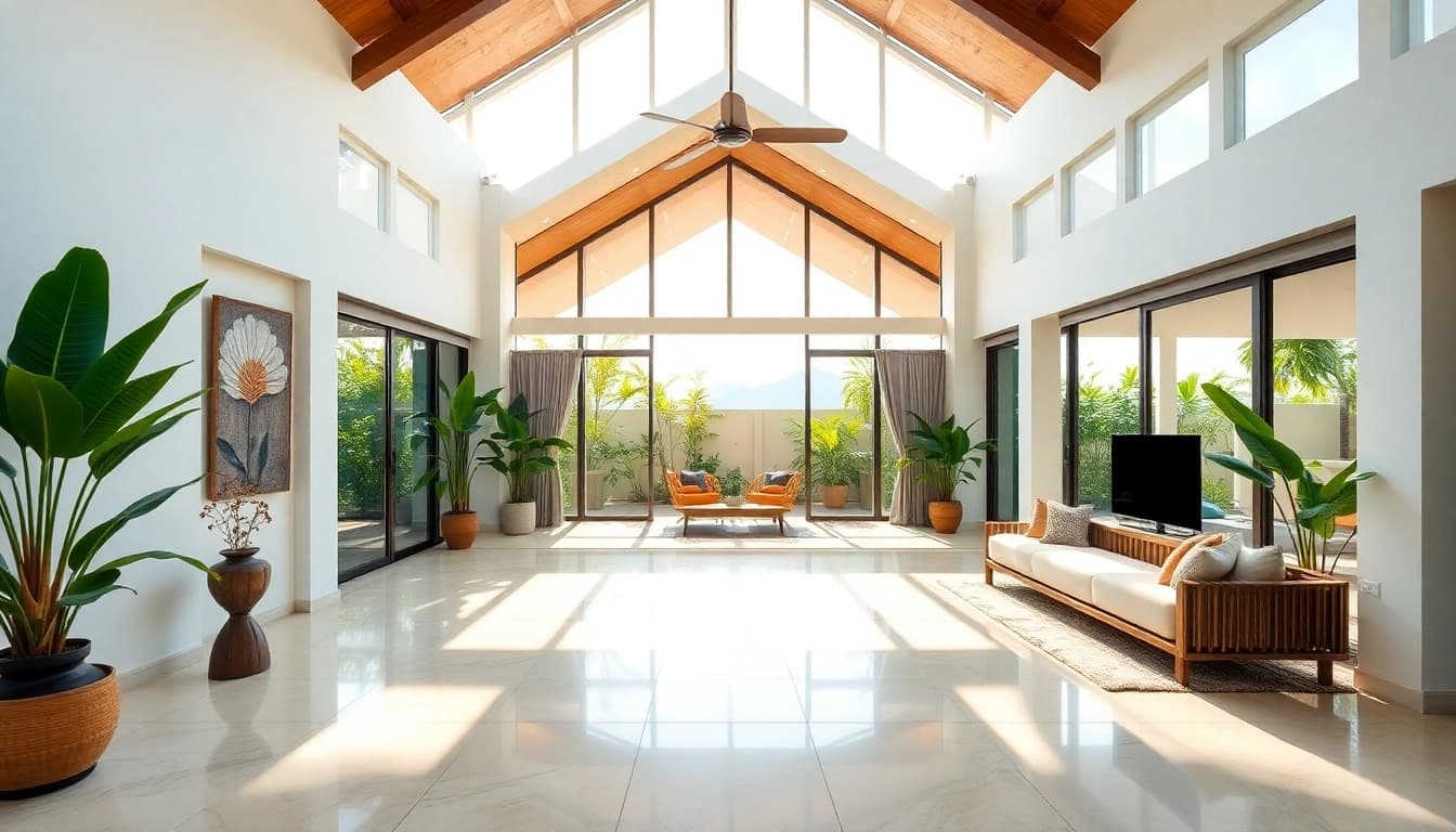 Efficient property management in Phuket shown in a luxurious villa's inviting atmosphere