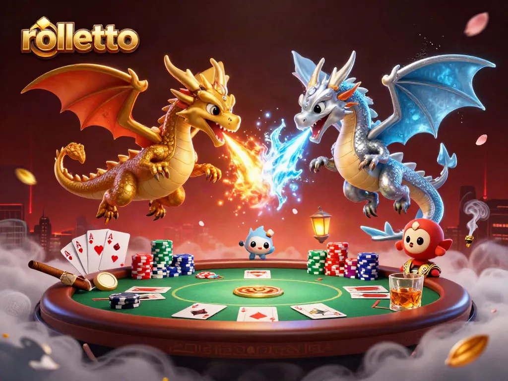 Engage with rolletto’s immersive gaming experience alongside dynamic dragon characters.