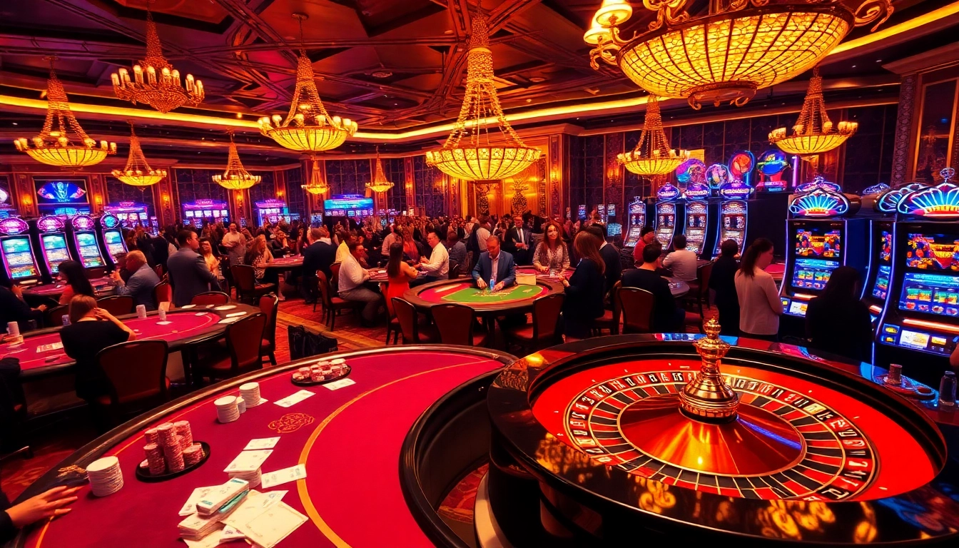 Explore the excitement of gambling at https://bancaonline88.com/ with vibrant scenes of casino tables and players enjoying poker.