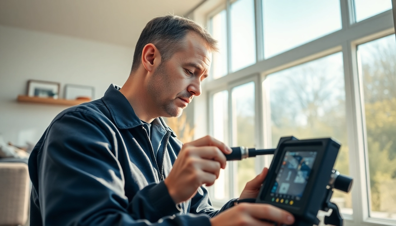 Expert technician addressing critical Leak Detection Cornwall challenges with state-of-the-art equipment.