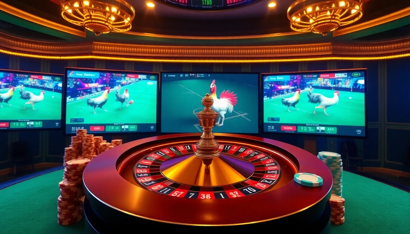 Engage in thrilling bets on trang chủ SV388 with a vibrant online cockfighting interface.