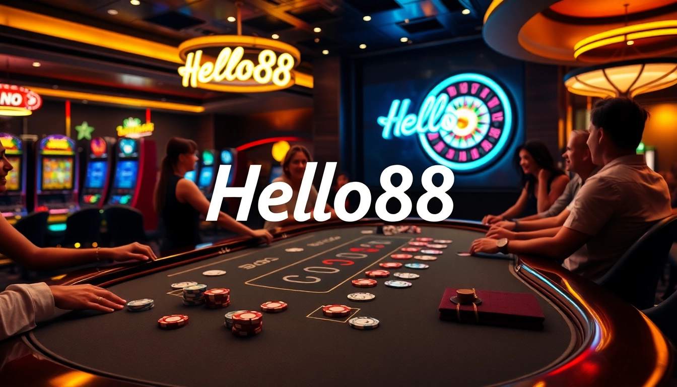 Engage in thrilling games at Hello88's luxury casino, where excitement meets elegance.