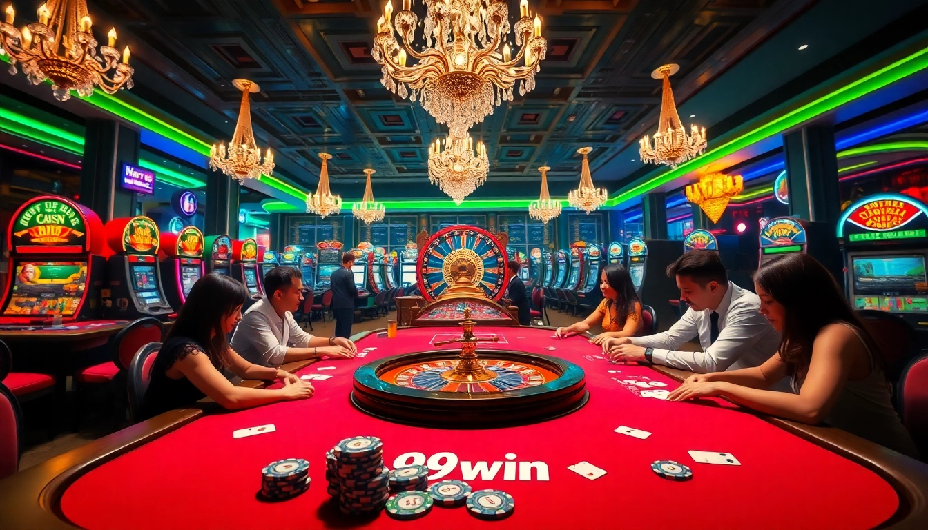 Experience the excitement of gambling at 99win casino with vibrant tables and dynamic gameplay.