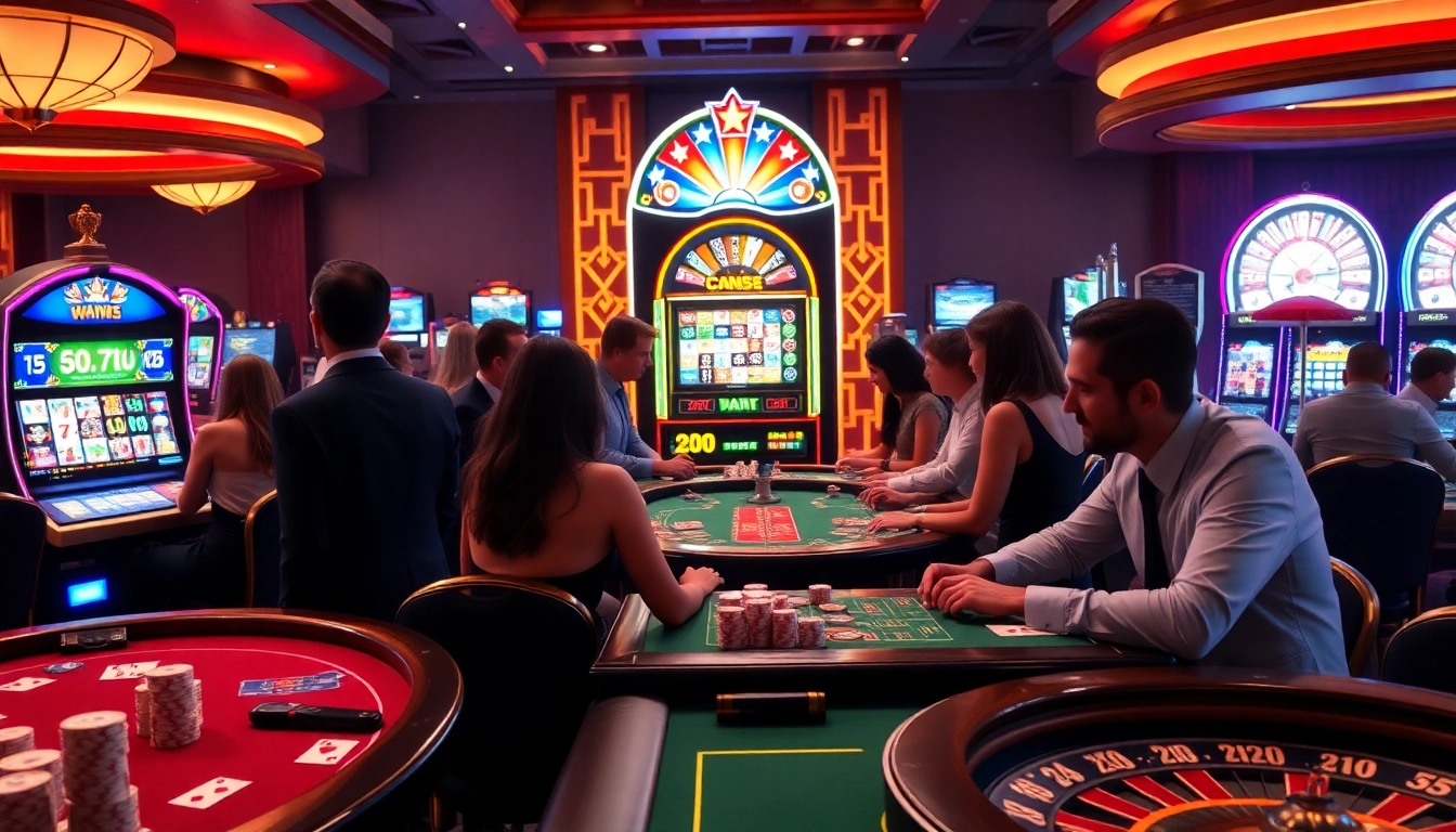 Players at a vibrant casino table excitedly engage in games while accessing link vào W88.