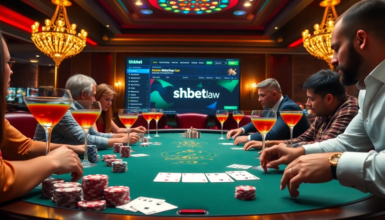 Experience high-stakes gaming at SHBET with thrilling poker action and vibrant casino ambiance.