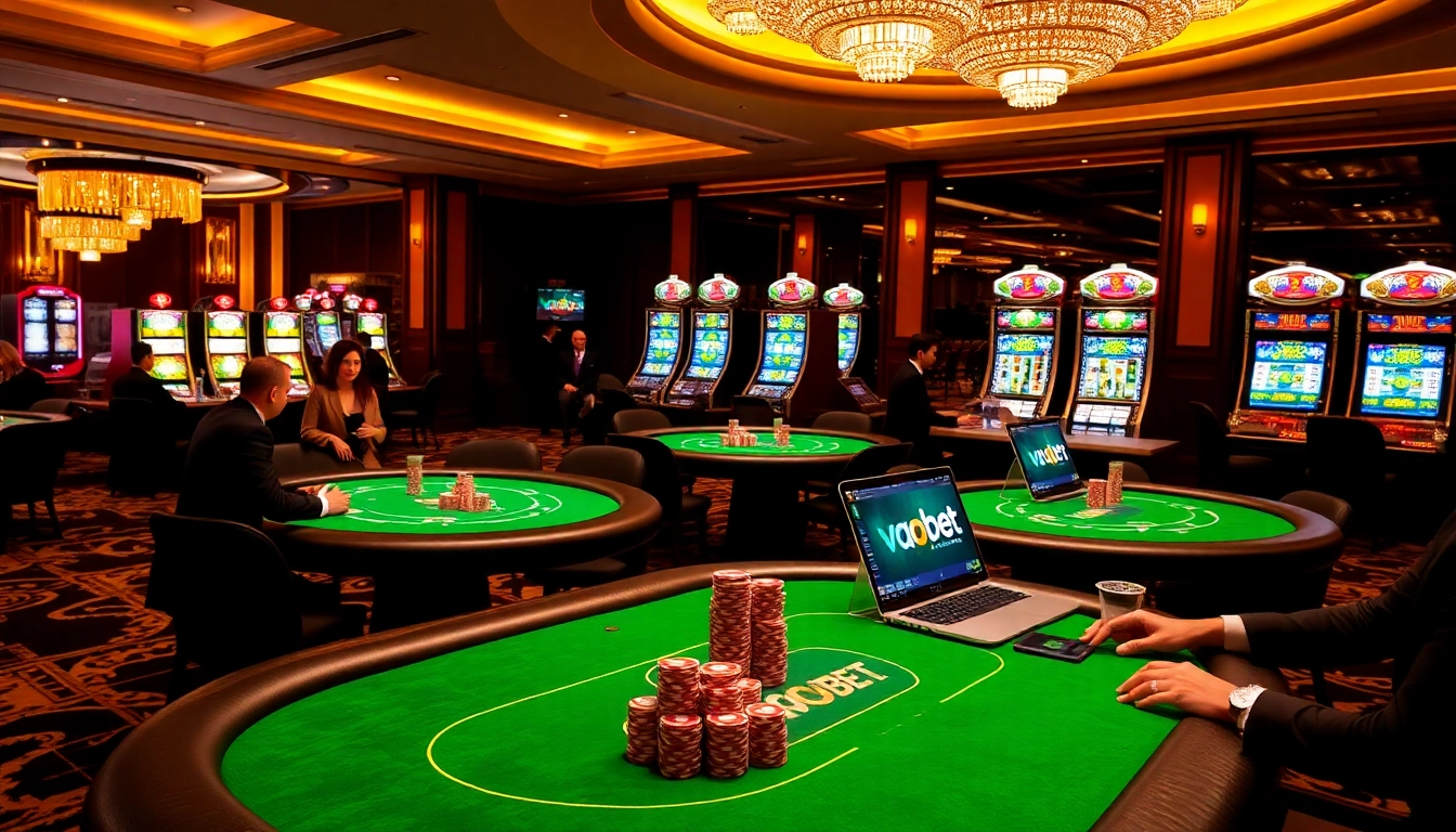 Experience thrilling gaming at vaobet with live dealers and vibrant casino action.