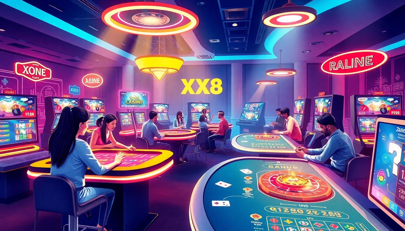 Experience the excitement of online betting at XX88 HOW with vibrant gaming visuals.