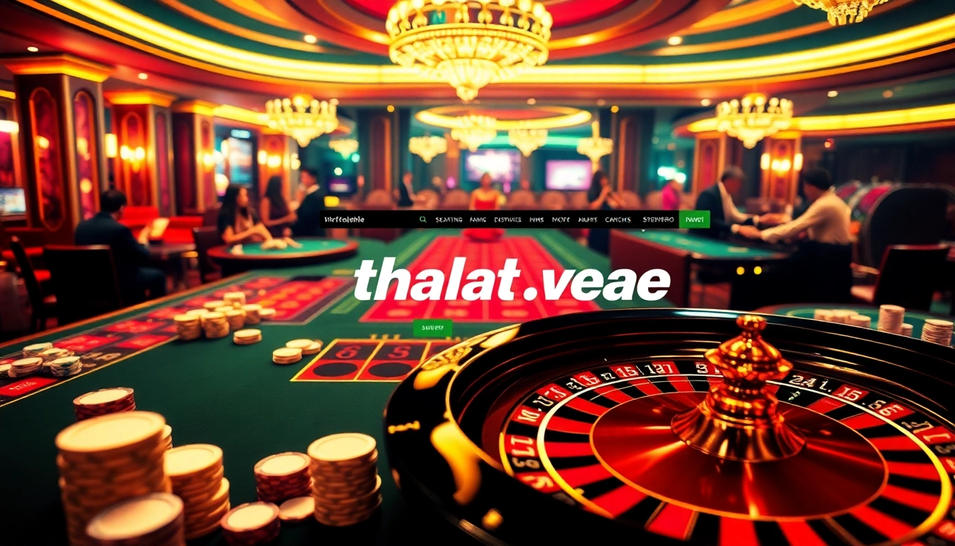 Players enjoying high-stakes games at THABET VEGAS, showcasing a dynamic casino atmosphere filled with excitement.