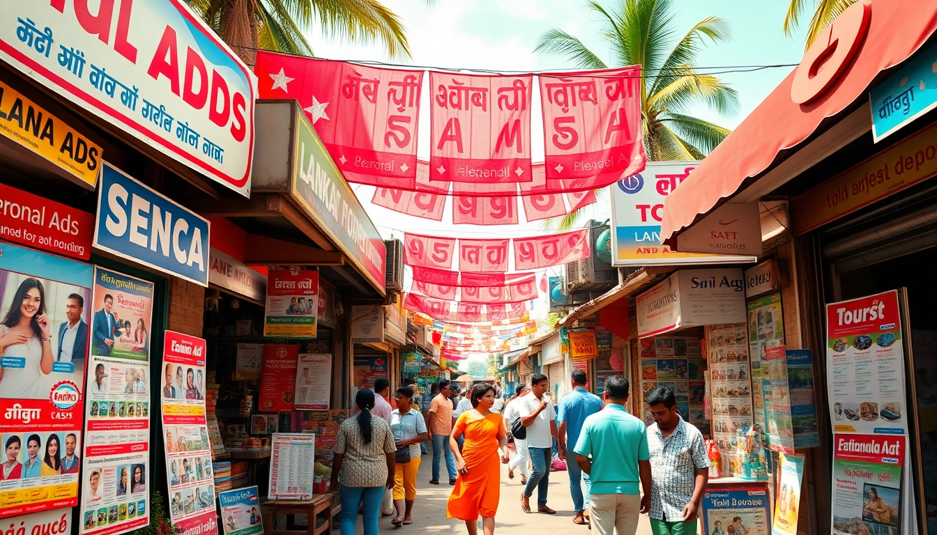 Lanka Ads showcase vibrant marketplace ads in Sri Lanka, inviting interaction.