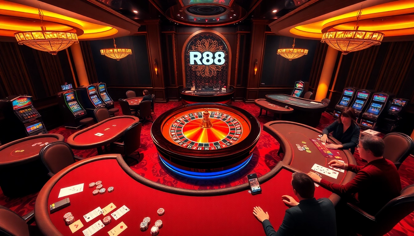 Experience high-stakes gaming at RR88 with thrilling poker action and roulette excitement.