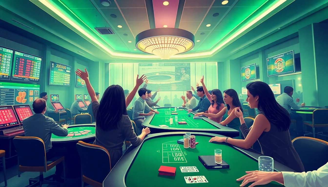 Experience thrilling online gaming at okvipwin.live with diverse players enjoying live casino games.
