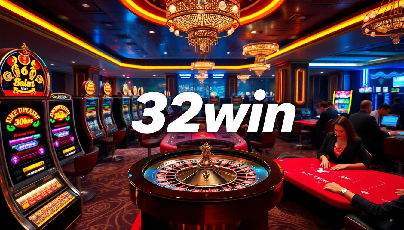 Experience the thrill at 32win's luxurious casino tables filled with excitement.