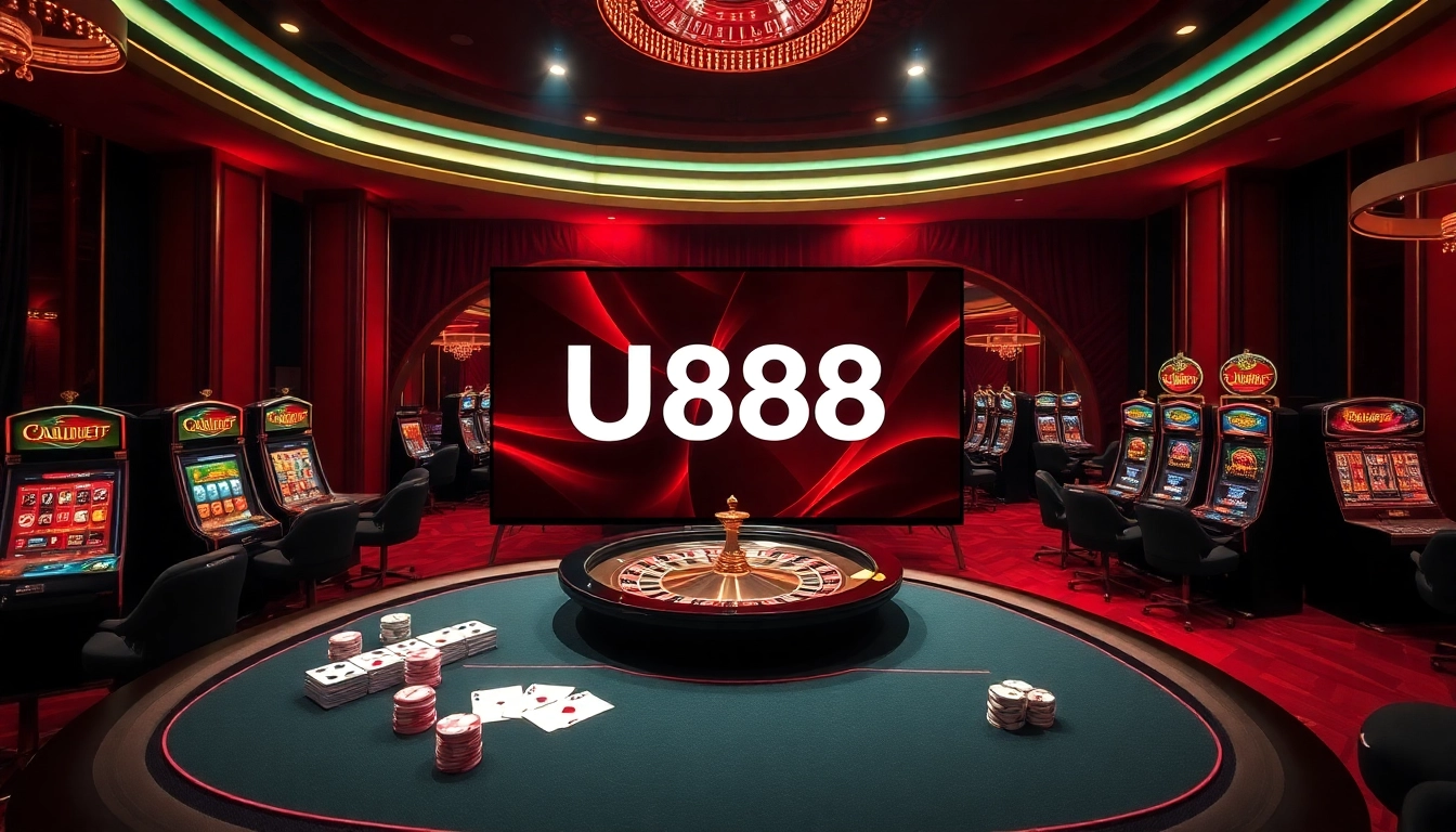 Experience the thrill of gaming at U888 with vibrant slots, cards, and roulette.
