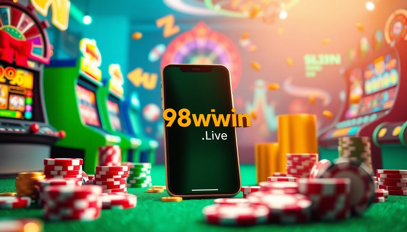 Dynamic mobile gaming interface of 98winwin.live showcasing vibrant casino elements.