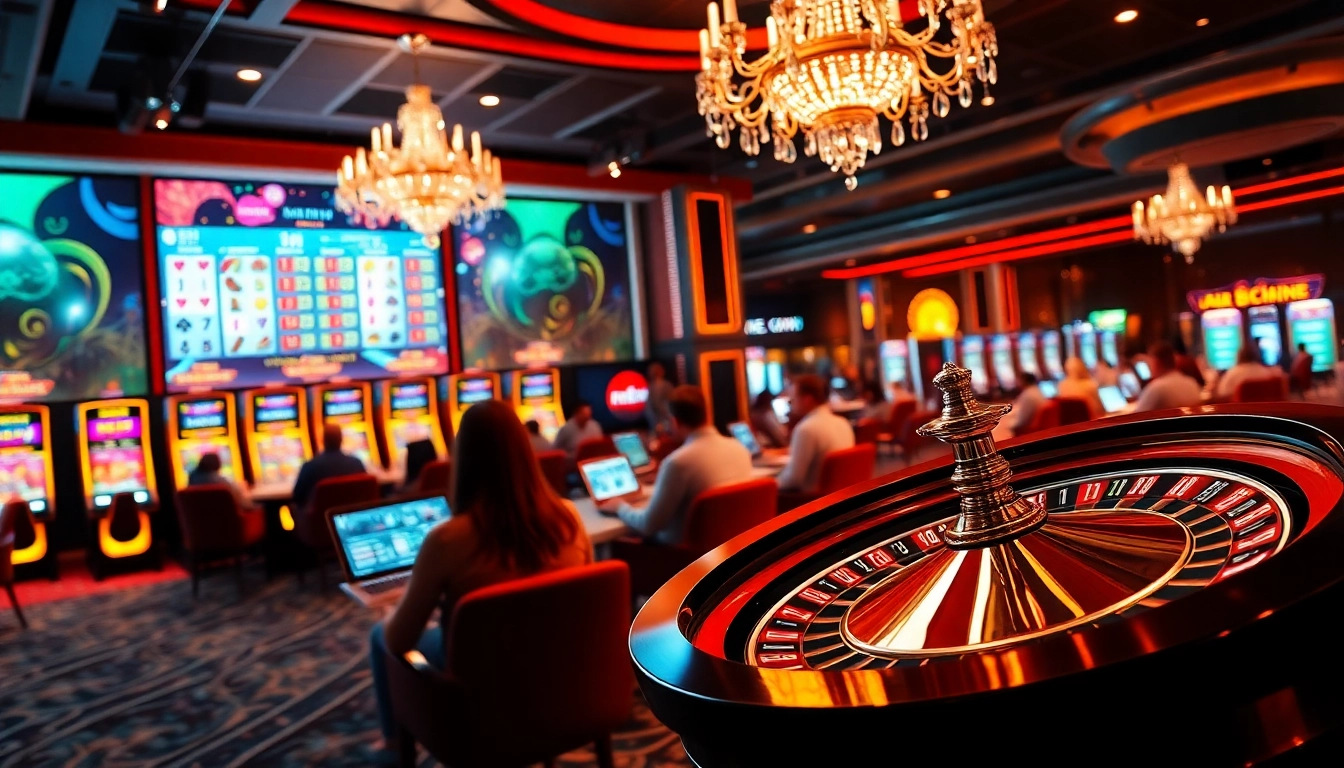 Experience the thrill of online betting at https://mk8th.net/ with vibrant casino visuals featuring poker chips and slot machines.