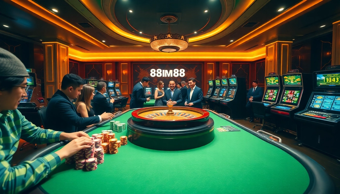 Experience the thrill of NHÀ CÁI MM88 with exciting poker games and vibrant gambling tables.