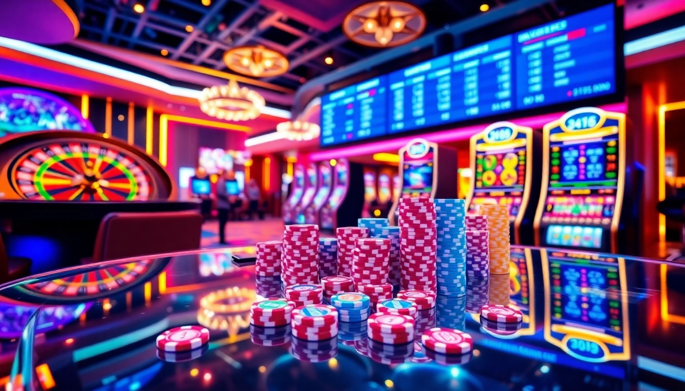 Experience thrilling online gambling with Lode88, featuring vibrant slot machines and roulette.