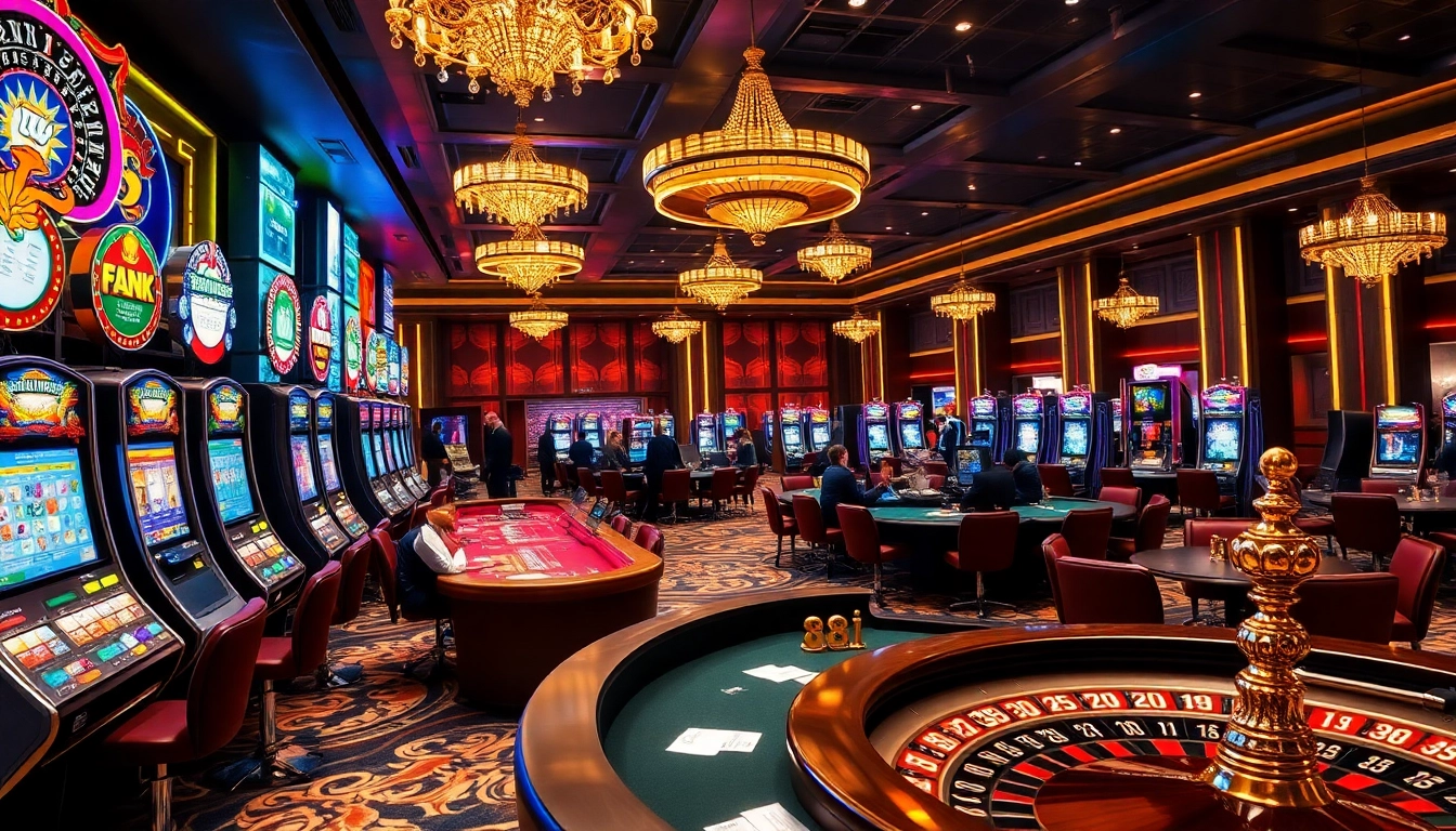 Experience the thrill of gambling at the vibrant 88i casino, featuring exciting slot machines and poker tables.