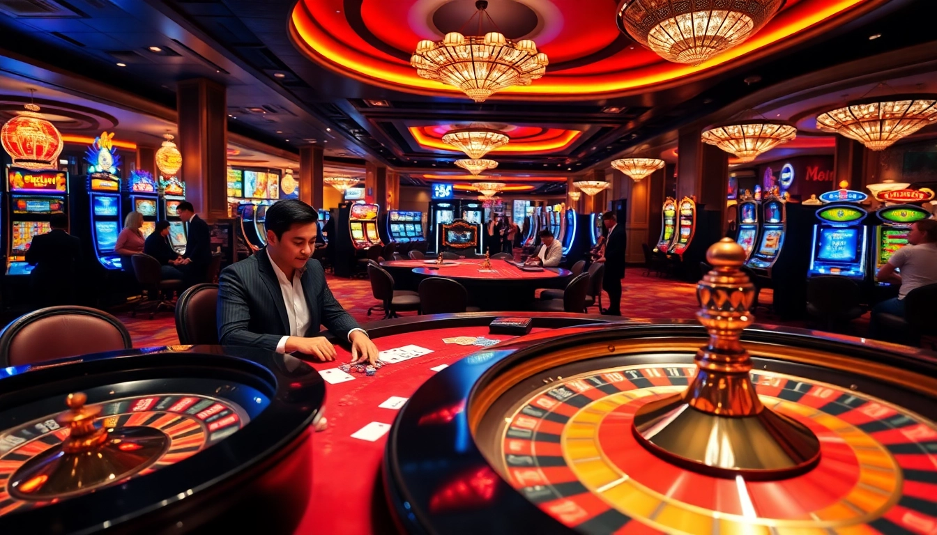 Engage in thrilling poker games at cm88 com's luxurious casino floor filled with excitement.