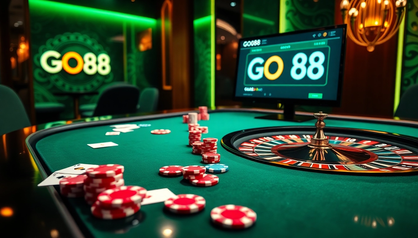 Experience the excitement of betting at GO88 with dynamic casino action and vibrant visuals.