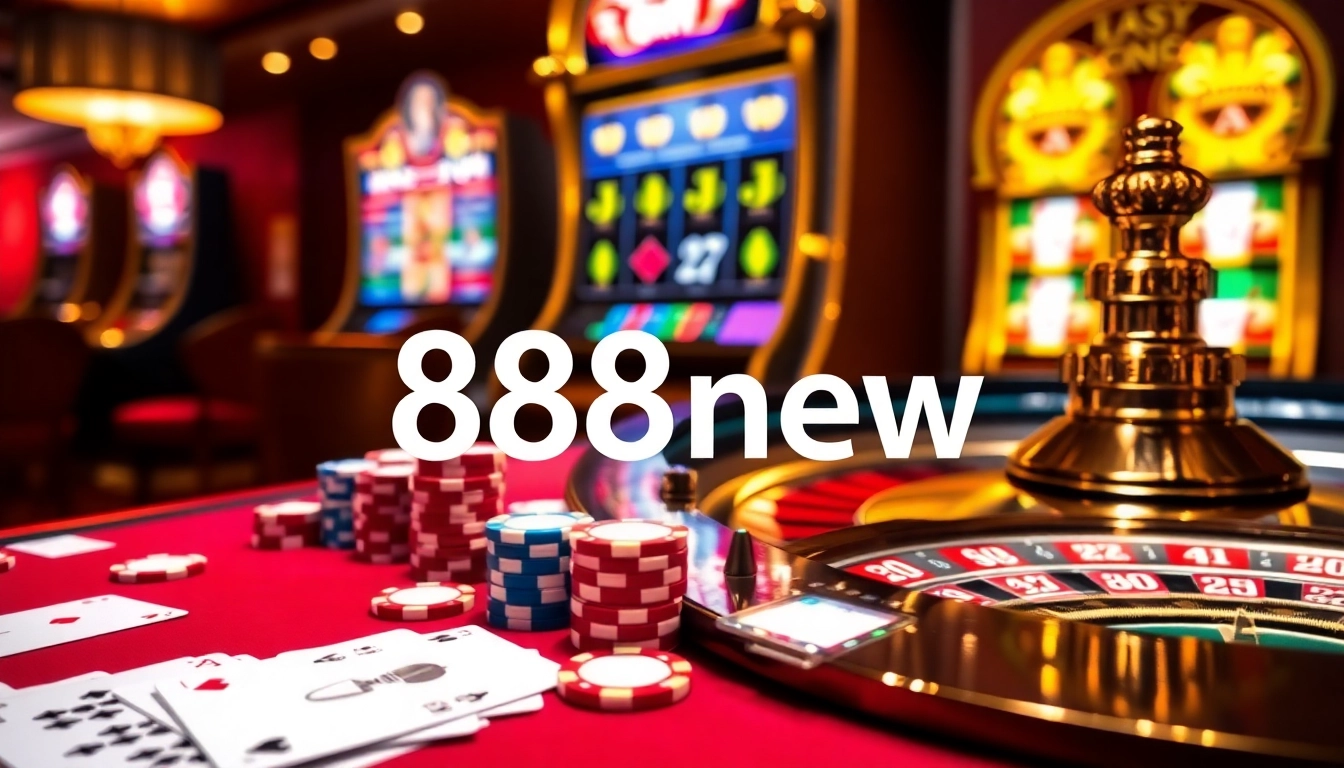Experience the thrill of gambling at 888new with vibrant casino tables and poker action.