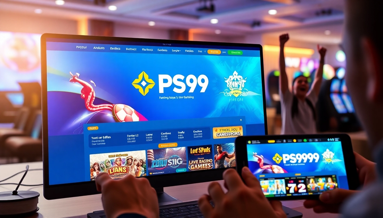 Experience the excitement of PS 99 gaming platform with user-friendly interfaces and vibrant designs.