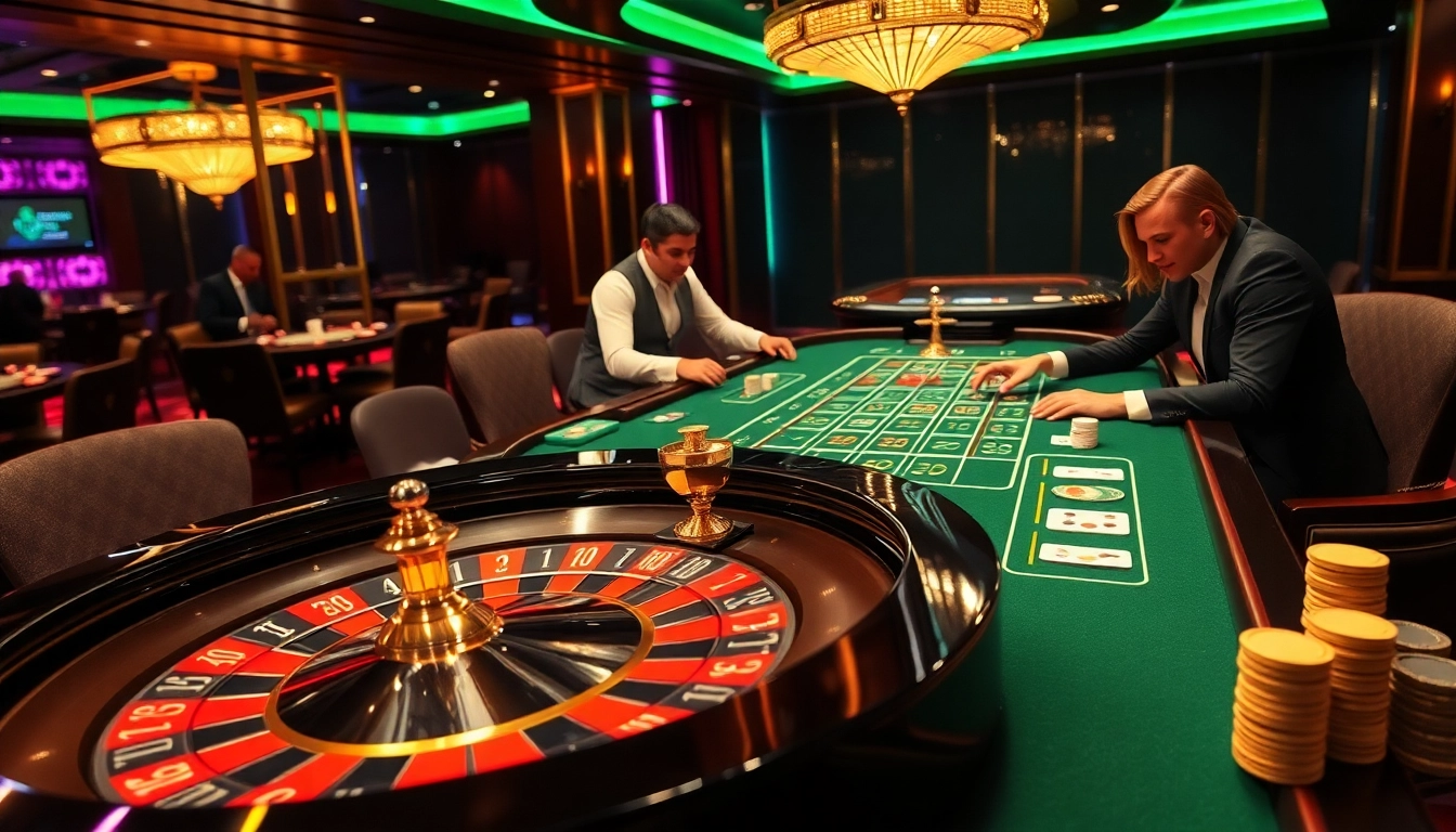 Experience the excitement of gambling at https://go88.fast/ with a vibrant casino scene featuring engaging players and dynamic gameplay.