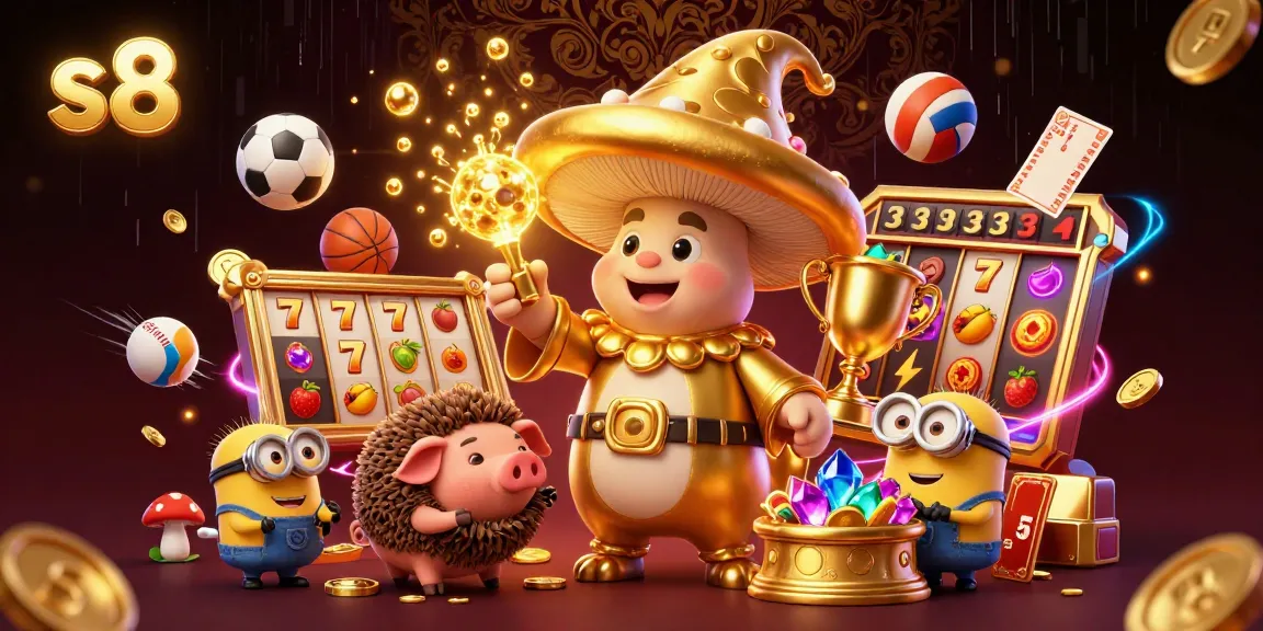S8 platform transforms gameplay with jackpot spins and golden treasures from slots and sports betting.