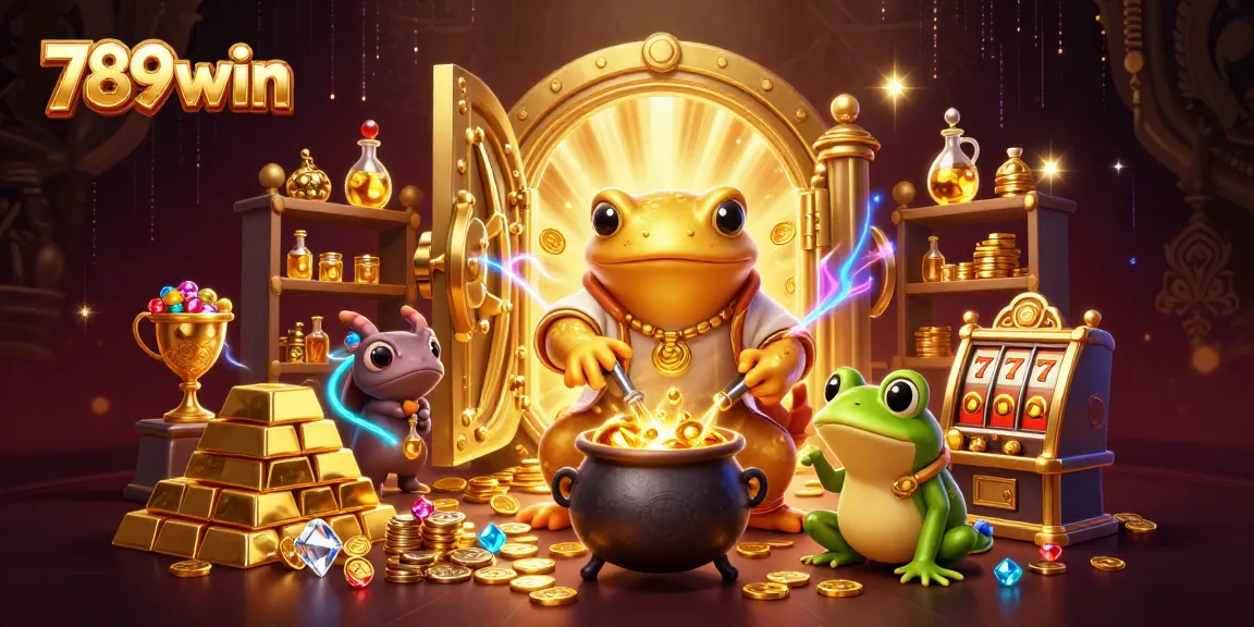 Experience thrilling wins with 789win's golden games and slots, featuring dynamic treasure elements.